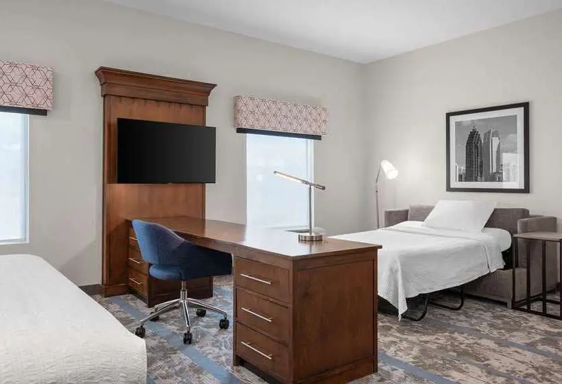 キングサイズベッドのスタンダードルーム, Hampton Inn & Suites Keller Town Center