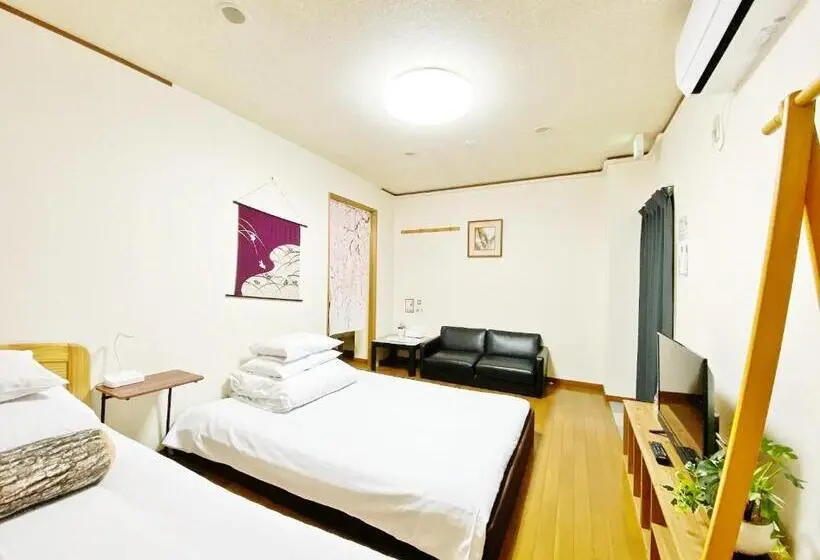 آپارتمان 1 خوابه, Petithotel017全室ミニキッチン付きファミリルーム 飲食街中心 阿波踊り会館7分 文理 徳島大学 アスティとくしま車8分