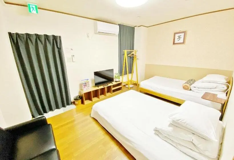 آپارتمان 1 خوابه, Petithotel017全室ミニキッチン付きファミリルーム 飲食街中心 阿波踊り会館7分 文理 徳島大学 アスティとくしま車8分