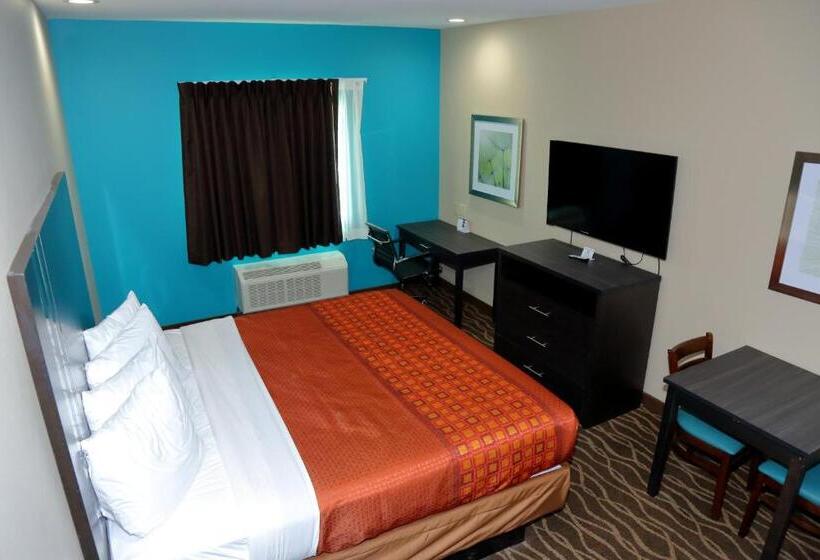 מיטת קינג בסוויטה, Americas Best Value Inn & Suites Prairieville