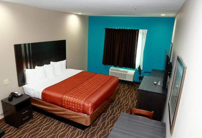 מיטת קינג בסוויטה, Americas Best Value Inn & Suites Prairieville