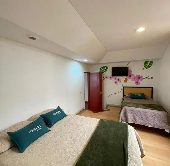 Standardi kolmen hengen huone ulkopuolinen kylpyhuone, Hostal Amanari