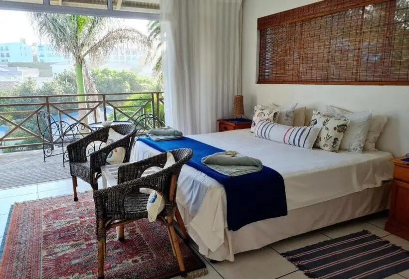 オーシャンビュースタンダードルームバルコニー付き, Shaka S Seat Guesthouse