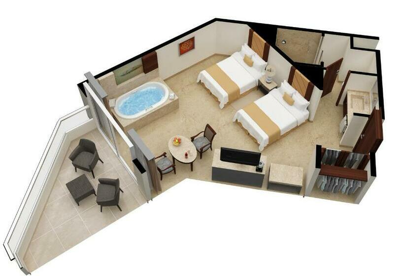 غرفة سوبيريور مطلّة علي الحديقة, Moon Palace Cancun  All Inclusive