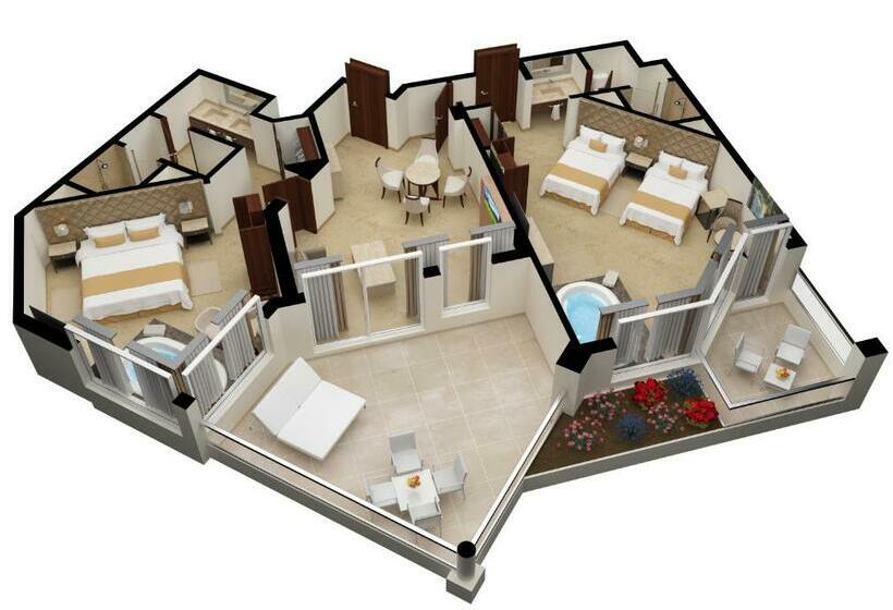 סוויטת 2 חדרי שינה, Moon Palace Cancun  All Inclusive