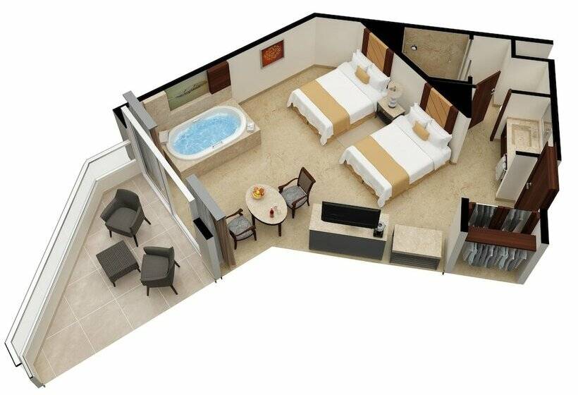 ガーデンビューデラックスルーム, Moon Palace Cancun  All Inclusive