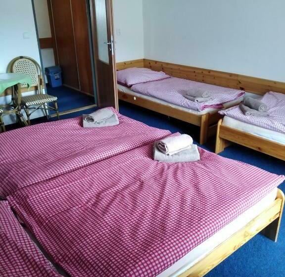 חדר לארבעה סטנדרטי עם מרפסת, Penzion Iris Krkonoše