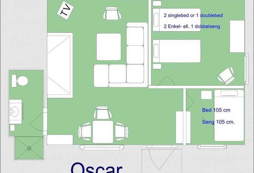 标准三人间, Villa Luna Breakfast