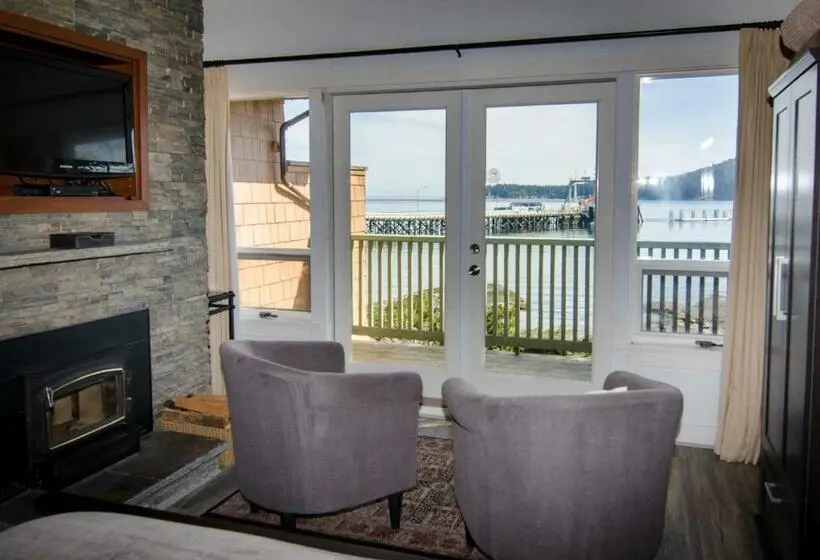 キングサイズベッドのスイートルーム, Galiano Oceanfront Inn & Spa
