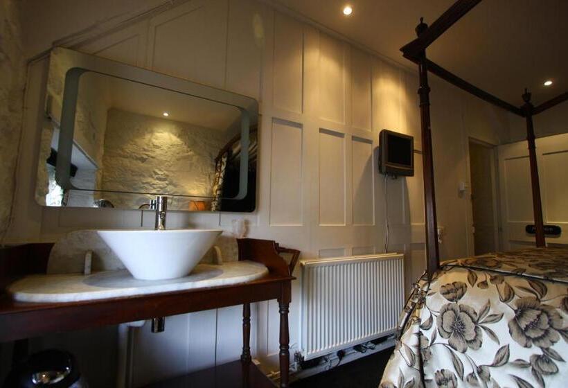 キングサイズベッドのスタンダードルーム, The Oxenham Arms Hotel Devon