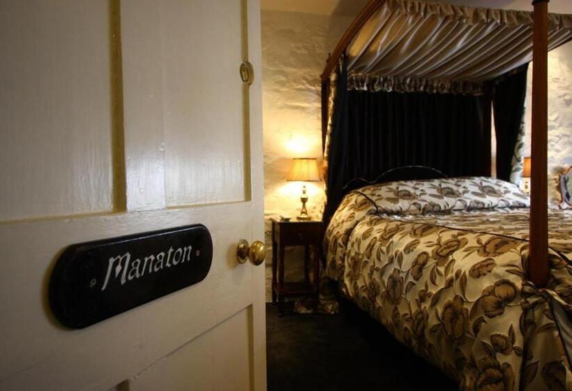 キングサイズベッドのスタンダードルーム, The Oxenham Arms Hotel Devon