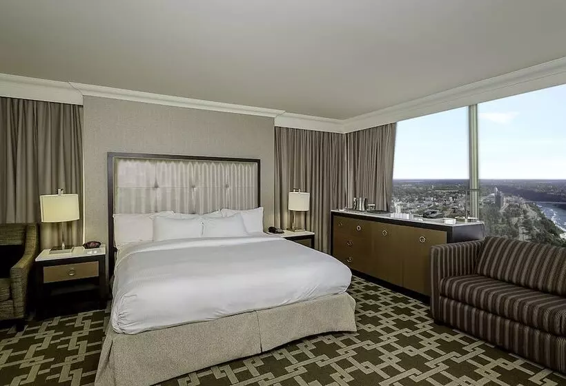 اتاق استاندارد با تخت دوبل و چشم‌انداز, Hilton Niagara Falls/fallsview Hotel & Suites