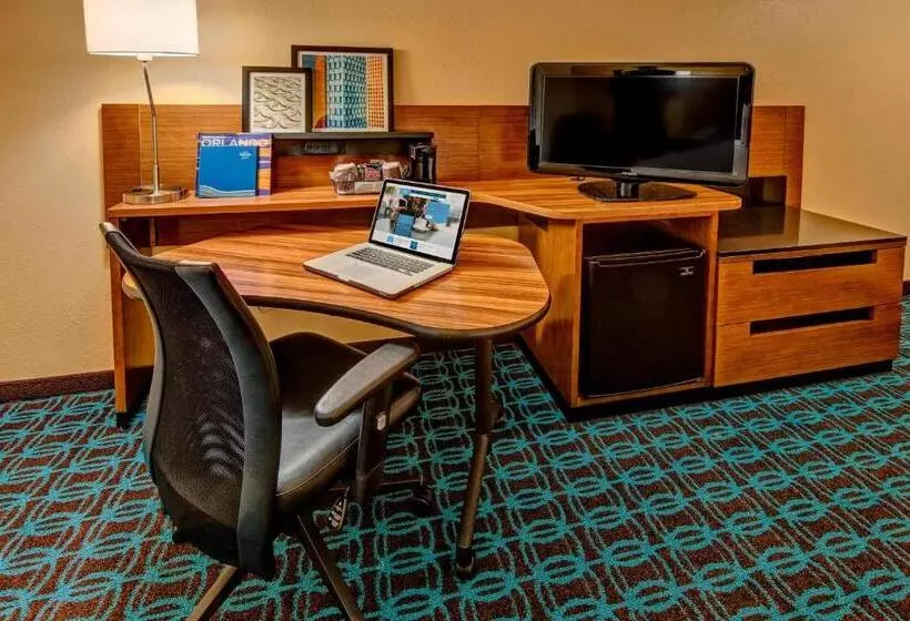 キングサイズベッドのスタンダードルーム, Fairfield Inn And Suites By Marriott Orlando Near Universal Orlando