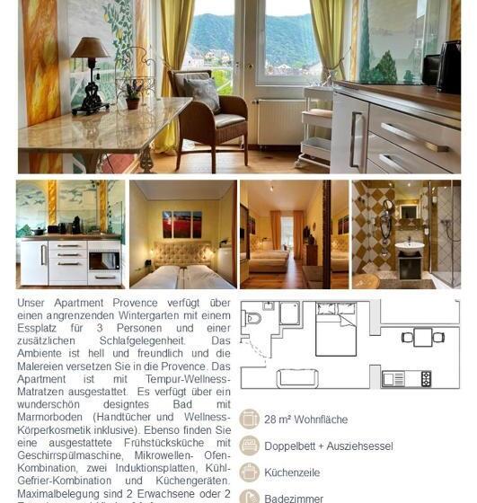 Апартаменты 1 Спальня с Видом, Park Villa Zentral Am Mittelrhein   Zimmer & Apartments