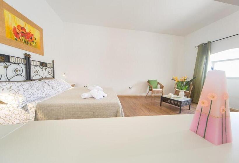 غرفة قياسية مزوَّدة بتراس, B&b Giardino Nascosto Taviano