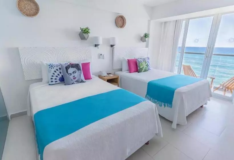 اتاق لوکس با چشمانداز دریا, Mia Reef Isla Mujeres Cancun All Inclusive Resort