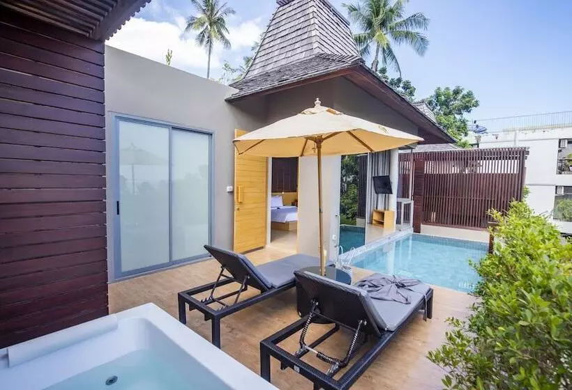 オーシャンビューのデラックス1ベッドルームビラ, Baan Haad Ngam Boutique Resort