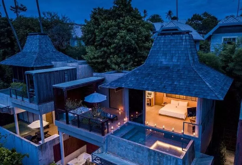 オーシャンビューのデラックス1ベッドルームビラ, Baan Haad Ngam Boutique Resort
