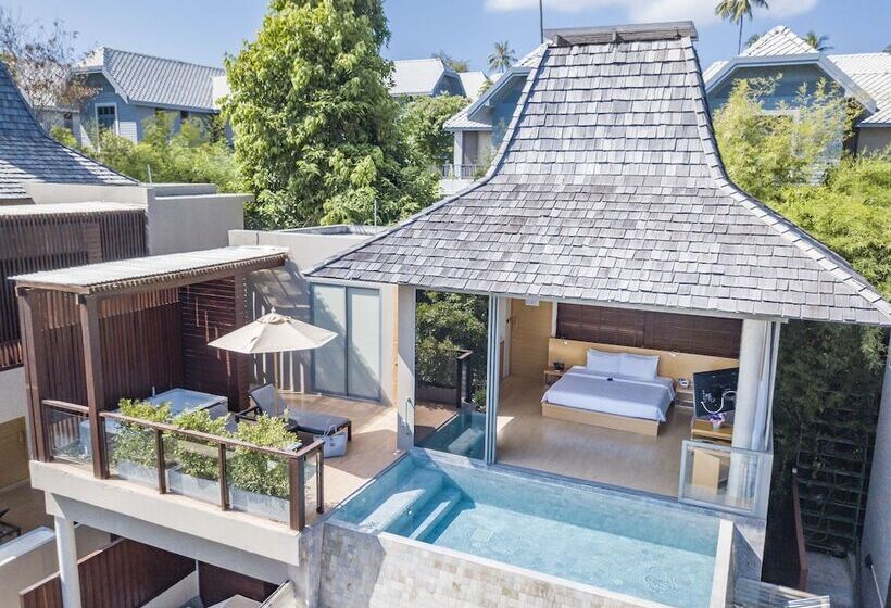 1침실 디럭스 빌라 바다전망, Baan Haad Ngam Boutique Resort