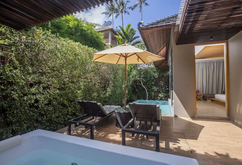 침실 1개 디럭스 빌라, Baan Haad Ngam Boutique Resort