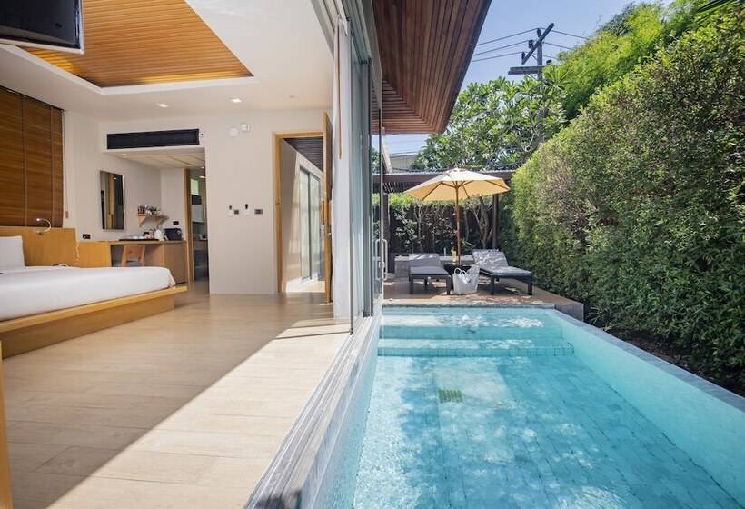 침실 1개 디럭스 빌라, Baan Haad Ngam Boutique Resort