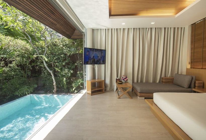 침실 1개 디럭스 빌라, Baan Haad Ngam Boutique Resort