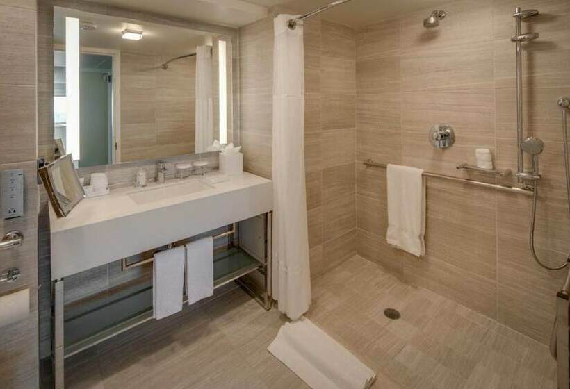 适合残疾人士使用的带超级大床的标准间, Millennium Hilton New York One Un Plaza