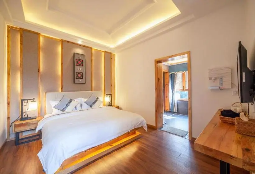 キングサイズベッドのスタンダードルーム, Zhangjiajie National Park Yuelu Homestay