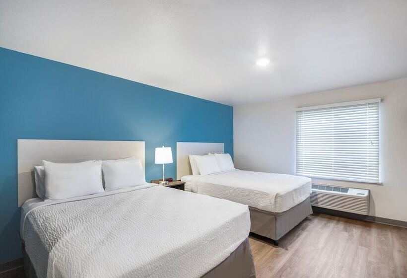 غرفه قياسيه سريرين مزدوجين, Woodspring Suites Chicago Addison