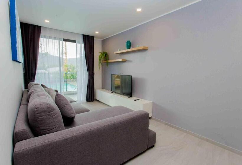 Huoneisto 1 Makuuhuone Allasnäkymä, Noon Village   Tower 2&3