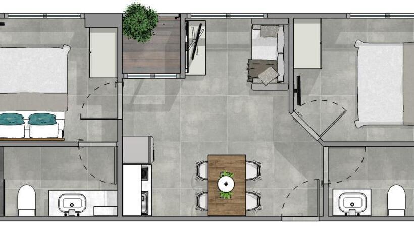 Huoneisto 2 Makuuhuonetta, Noon Village   Tower 2&3