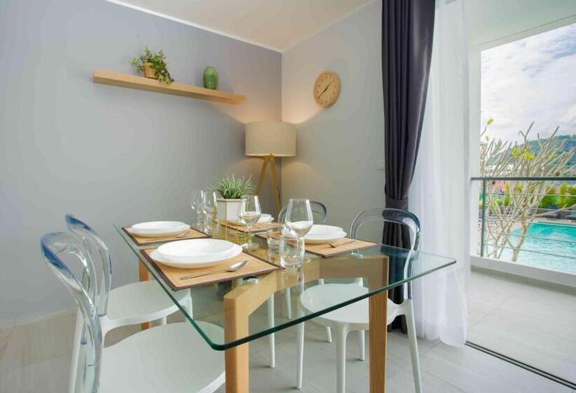 Huoneisto 1 Makuuhuone Terassi, Noon Village   Tower 2&3