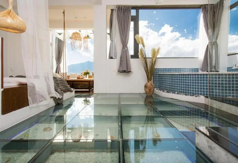 キングサイズベッドのスタンダードルーム, Aishe Honeymoon Sea View Guesthouse