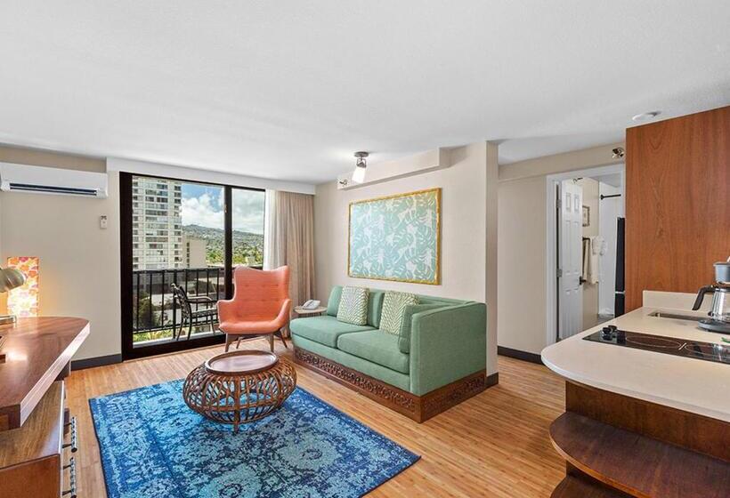 带城市景观的套间, Castle Bamboo Waikīkī