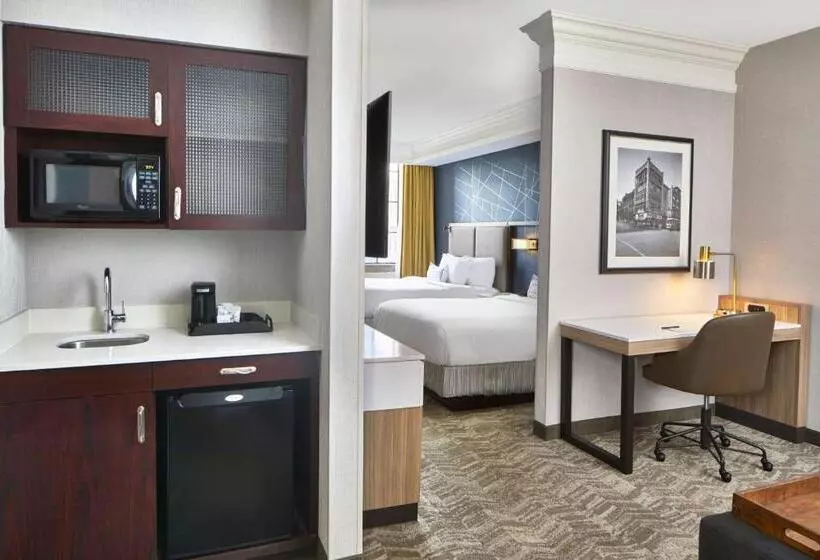 ダブルベッドのスタンダードスタジオ, Springhill Suites Memphis Downtown
