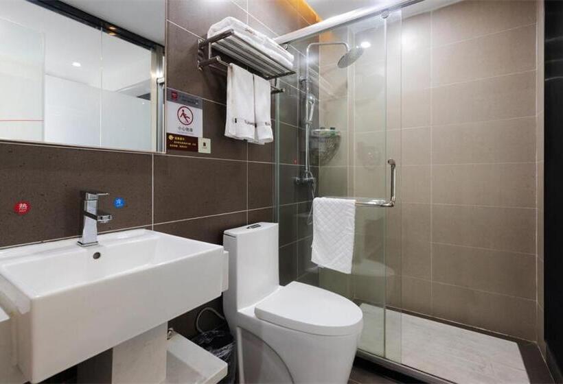Номер Комфорт, Thank Inn Chain Hotel Guangdong Qingyuan Fogang County 106 National Road