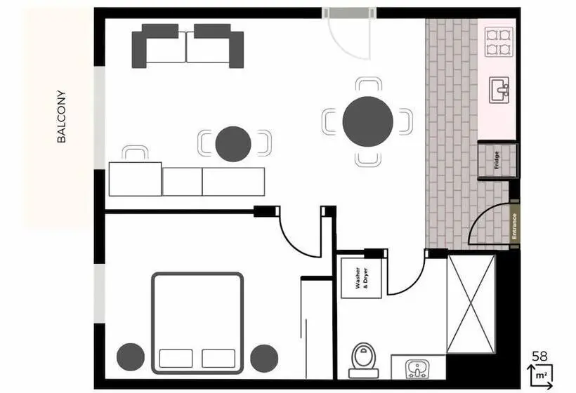 Appartamento 1 Camera da Letto, Quest Perth Ascot