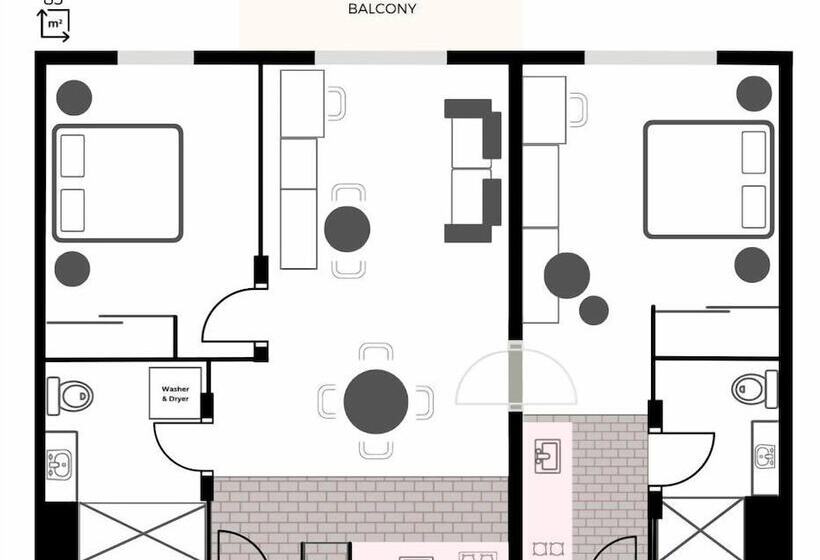 침실 2개 아파트, Quest Perth Ascot