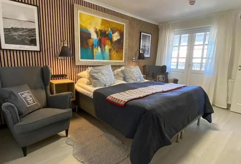 テラス付き1ベッドルームアパートメント, Skaftö Hotell Villa Lönndal, Grundsund