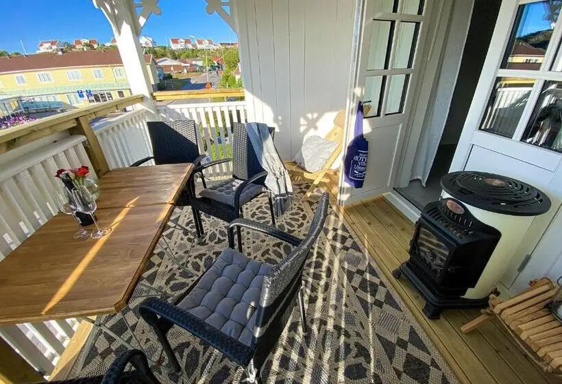 テラス付き1ベッドルームアパートメント, Skaftö Hotell Villa Lönndal, Grundsund