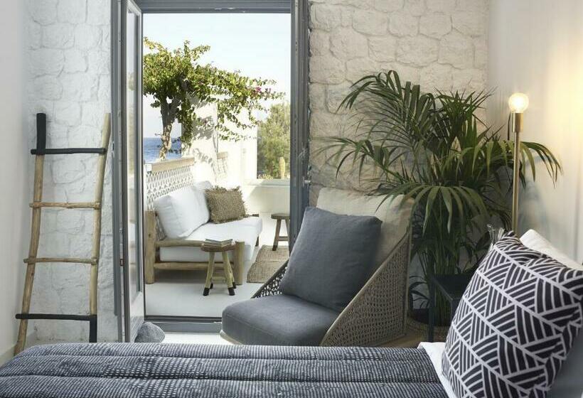 غرفة ديلوكس مطلّة علي البحر, Afroditi Venus Beach Resort