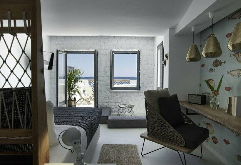 غرفة ديلوكس مطلّة علي البحر, Afroditi Venus Beach Resort