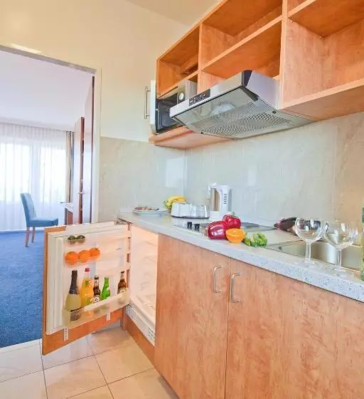 Yhden jaetun makuuhuoneen huoneisto, Apartment Hotel Hamburg Mitte