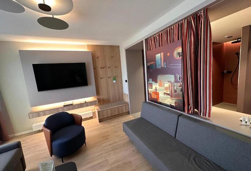 小型套房带阳台, Apartment Hotel Hamburg Mitte