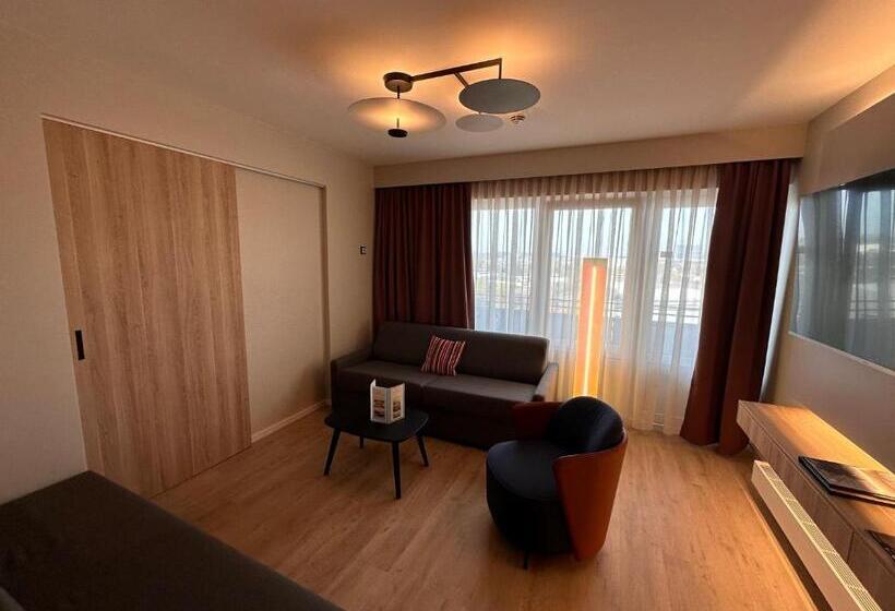 小型套房带阳台, Apartment Hotel Hamburg Mitte