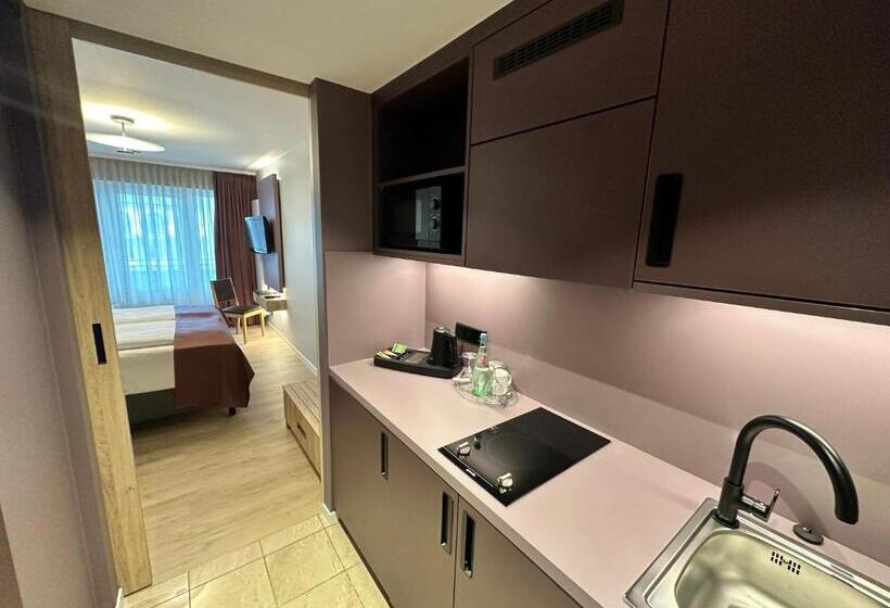 标准间带阳台, Apartment Hotel Hamburg Mitte