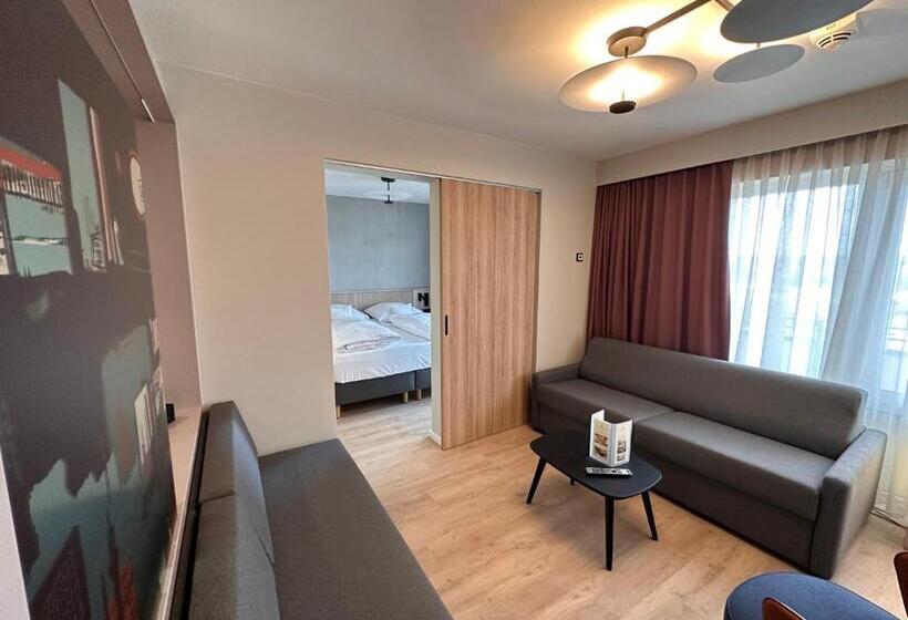 小型套房带阳台, Apartment Hotel Hamburg Mitte