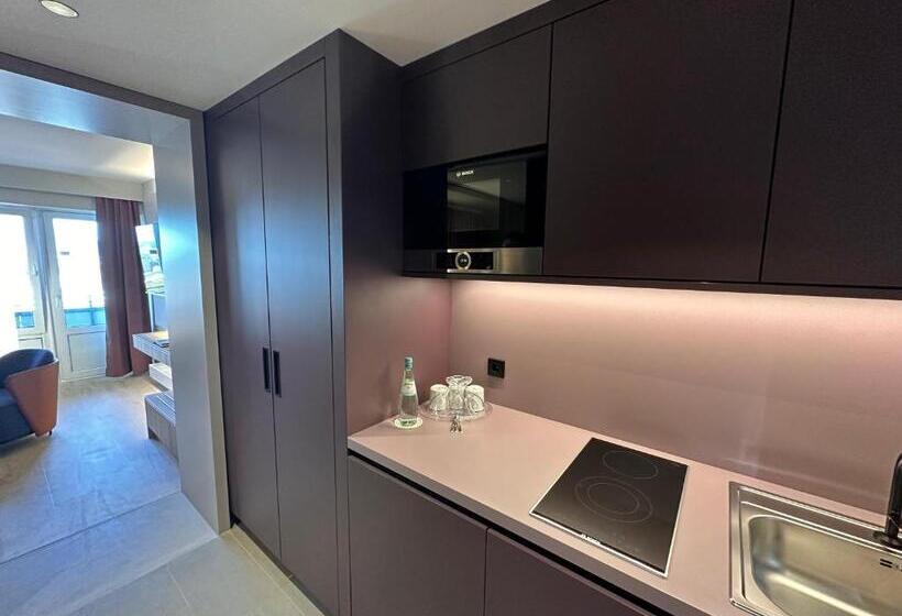 小型套房带阳台, Apartment Hotel Hamburg Mitte