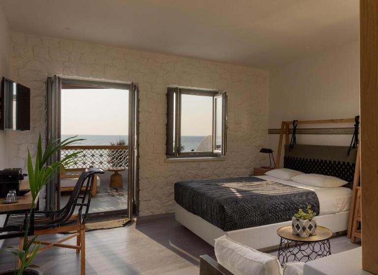 غرفة ديلوكس مطلّة علي البحر, Afroditi Venus Beach Resort