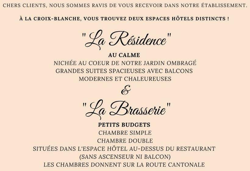 חדר סטנדרט, Hôtel La Croix Blanche